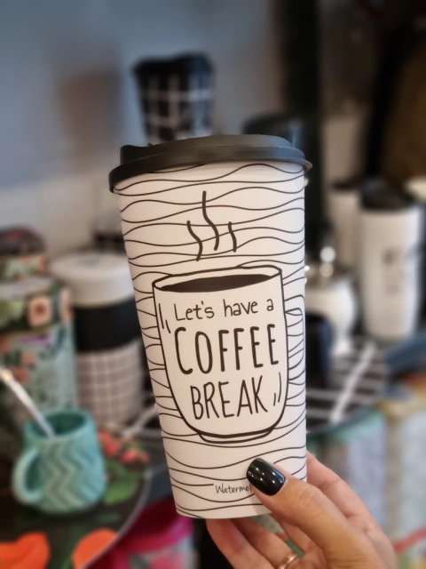 Vaso Térmico Mug Alto Coffee Break