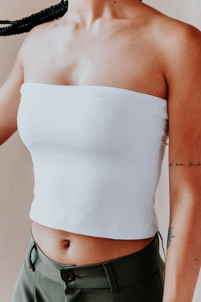 Cropped Faixa - Branco - Comprar em Nanica