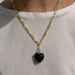 COLAR CORAÇÃO GOTA BLACK - comprar online