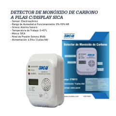 Kit Detector de gas natural + Detector monóxido de carbono + Detector