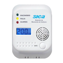 Detector De Monóxido De Carbono A Pilas Con Display -Sica