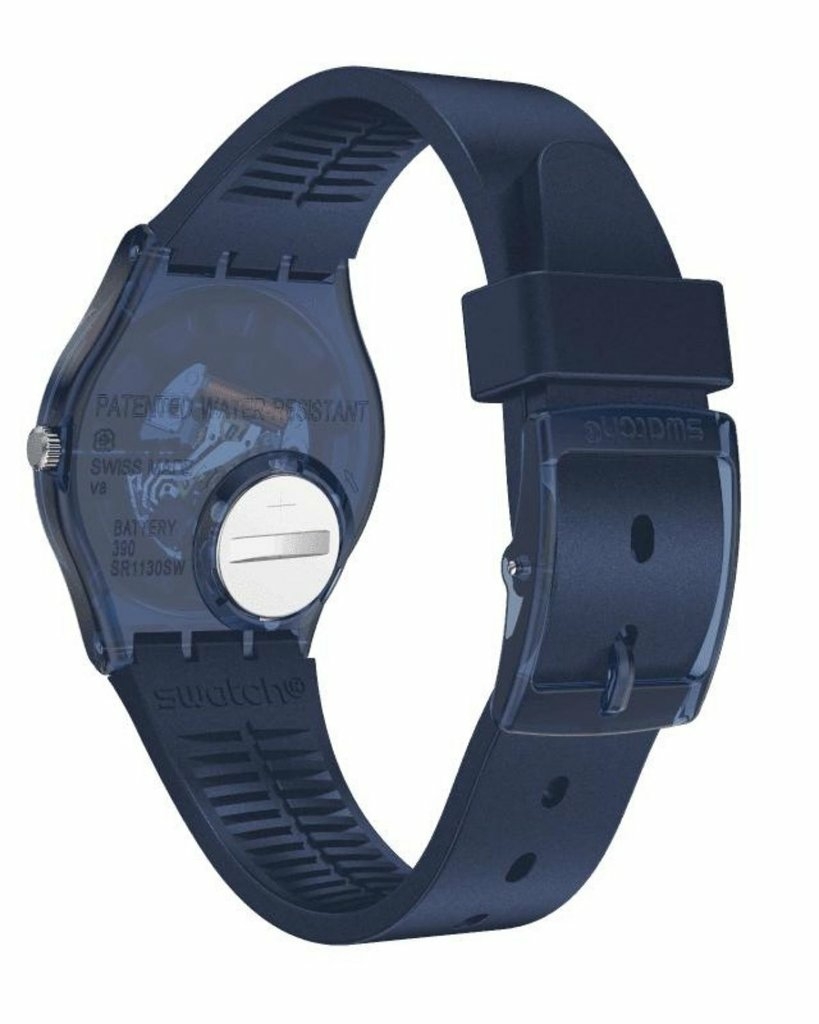Reloj Swatch Mujer Holiday Collection Gn269 Sideral Blue