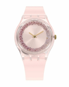 mucho Oxidar Supermercado Reloj Swatch Mujer Kwartzy Rosa Gp164 Silicona Sumergible