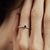 Blu Pontinho ring + Mini Folhinha ring - buy online
