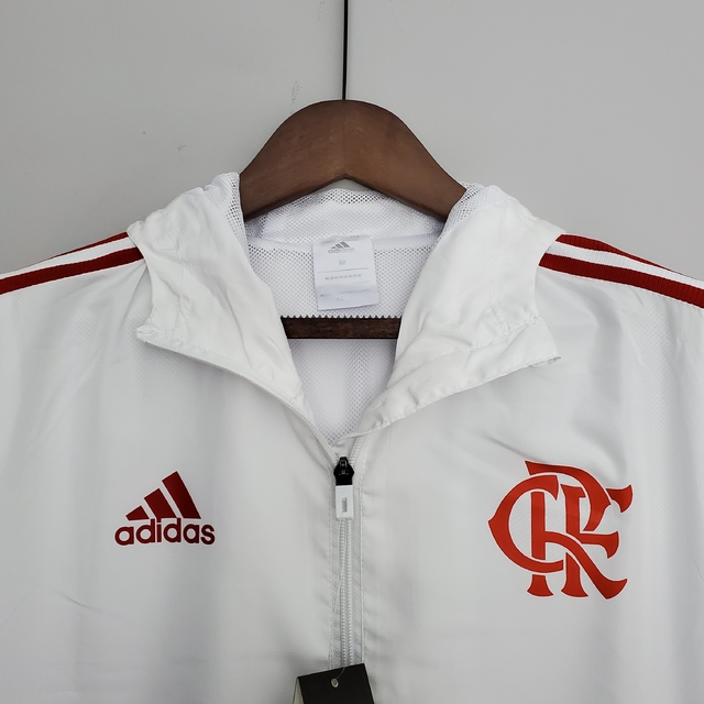 Casaco Corta-Vento Flamengo Adidas - Branco