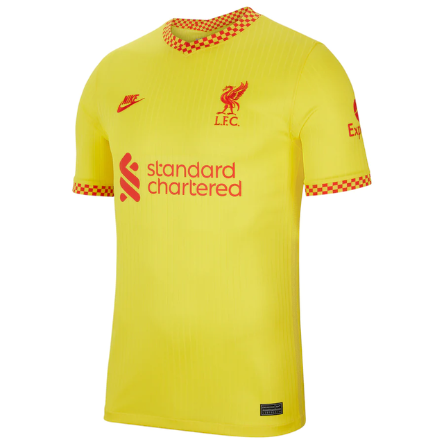 camisa do liverpool 2021 amarela