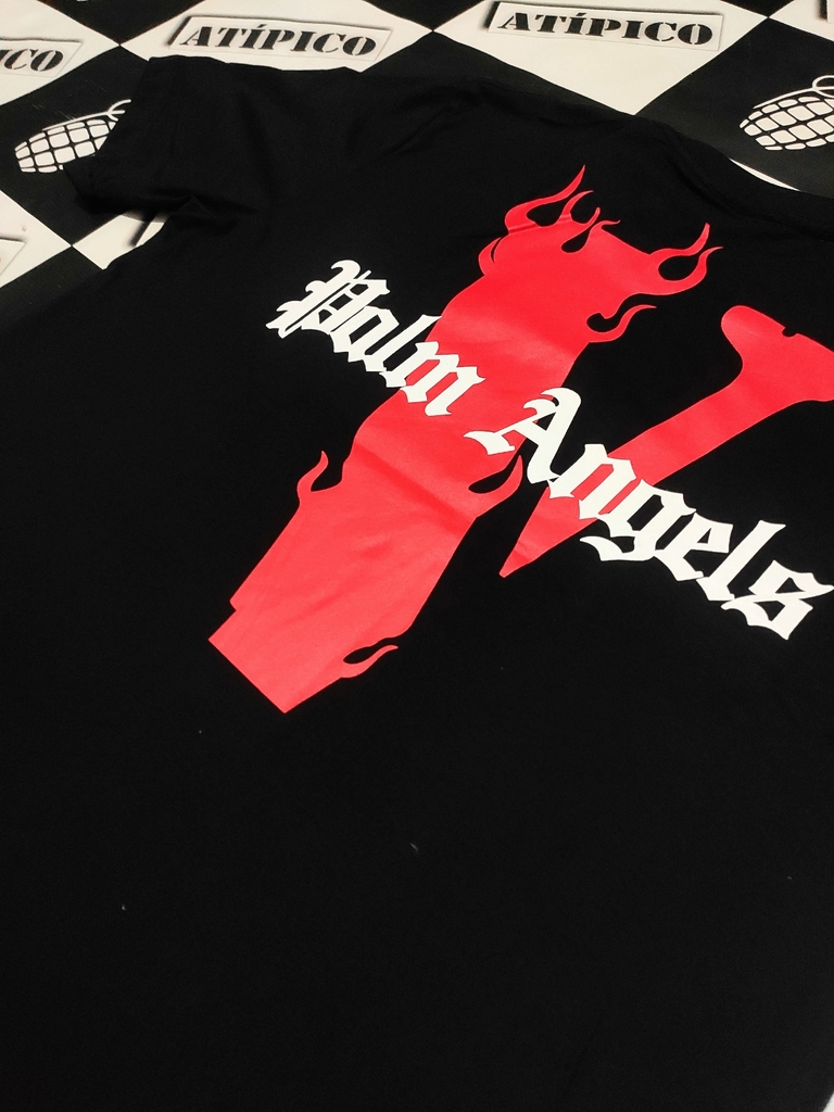 camisa vlone palm angels