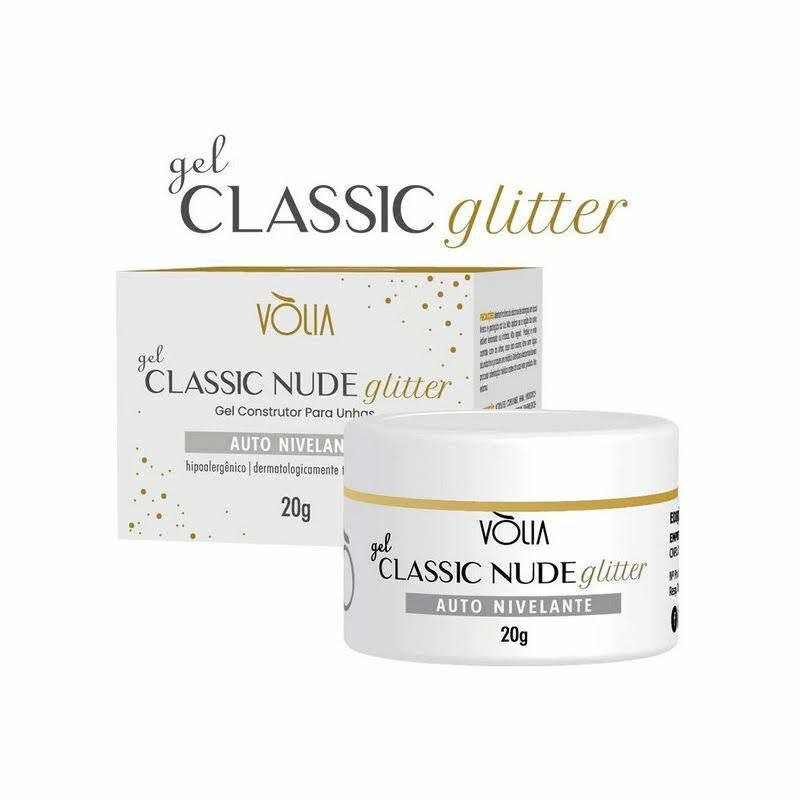 Gel Control Blanc Glitter Volia