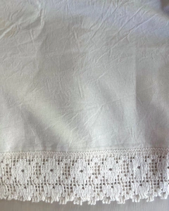 Mantel con puntilla de algodon de 250cm - comprar online