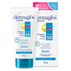 DERMAGLOS PROTECTOR SOLAR EN CREMA PARA BEBÉS F50 X180g