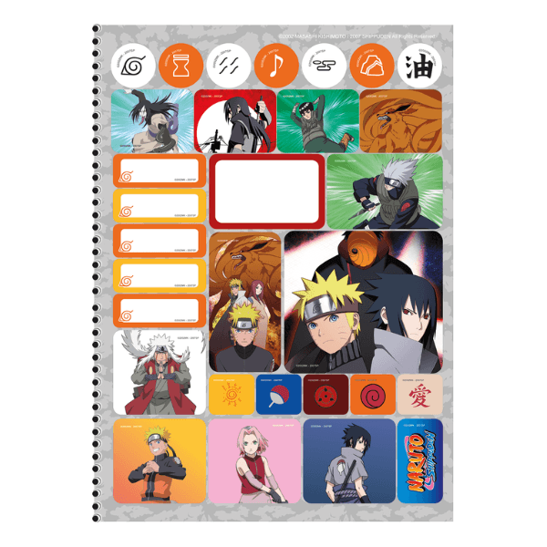 Caderno Brochura Naruto Shippuden 80F 1 Matéria Pequeno - Shop Macrozao