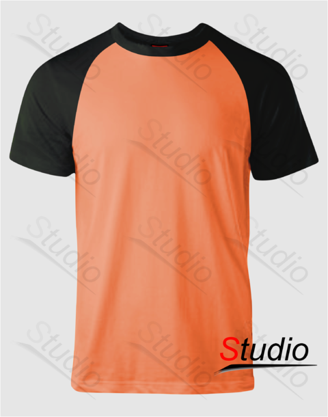 camiseta raglan laranja
