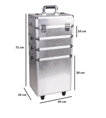 Maletín Porta Cosméticos Valija Caja Profesional Grande