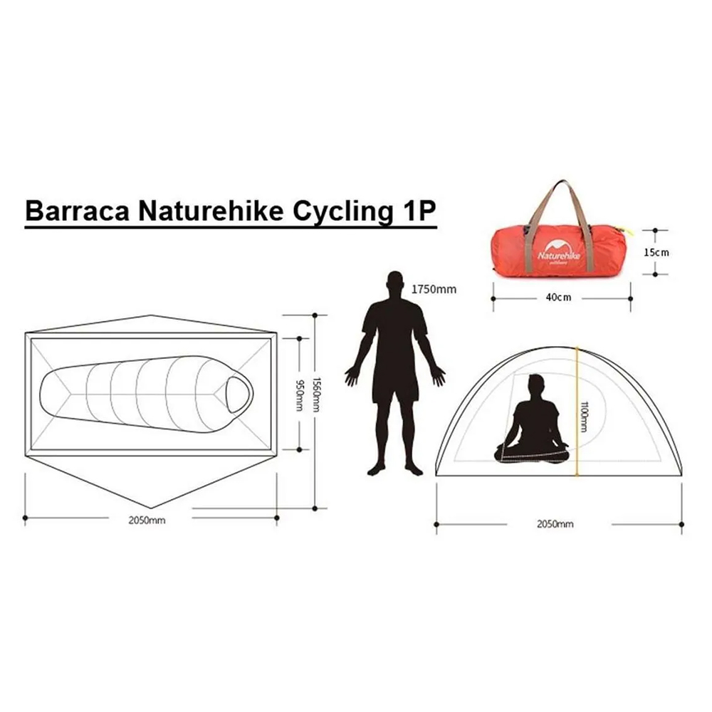 Barraca Naturehike Spider 1 Pessoa