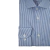 Imagem do Camisa Fio 140 Egípcio Listrada Azul Punho Simples