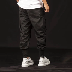 Cargo Kids Saten Ankle Negro - Negro Oscuro 