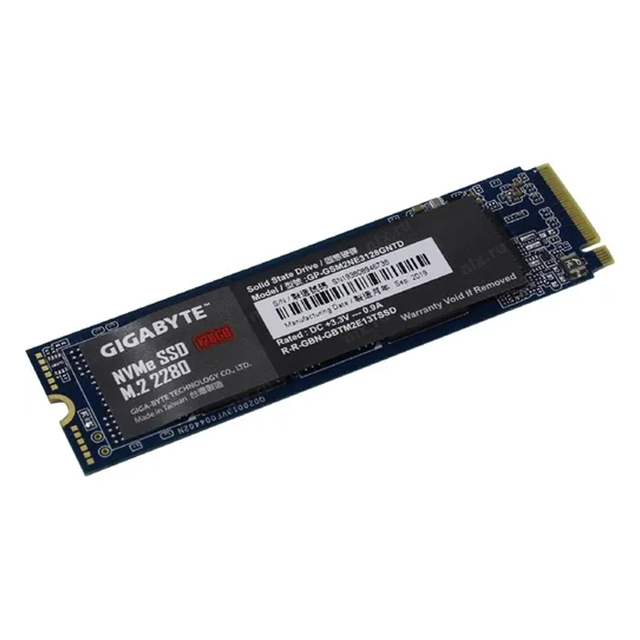 Disco SSD Gigabyte 128GB M.2 NVMe PCIe Gen 3 x4