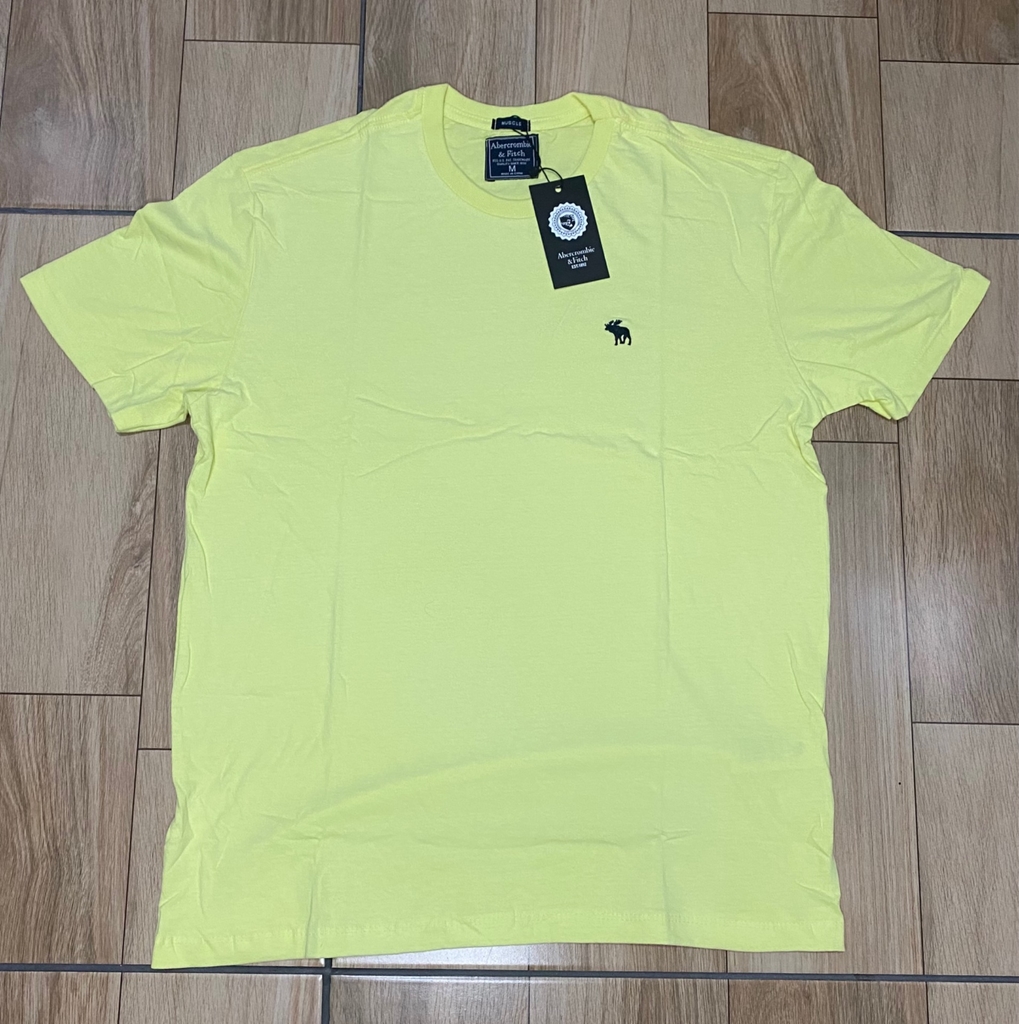 camisa abercrombie amarela