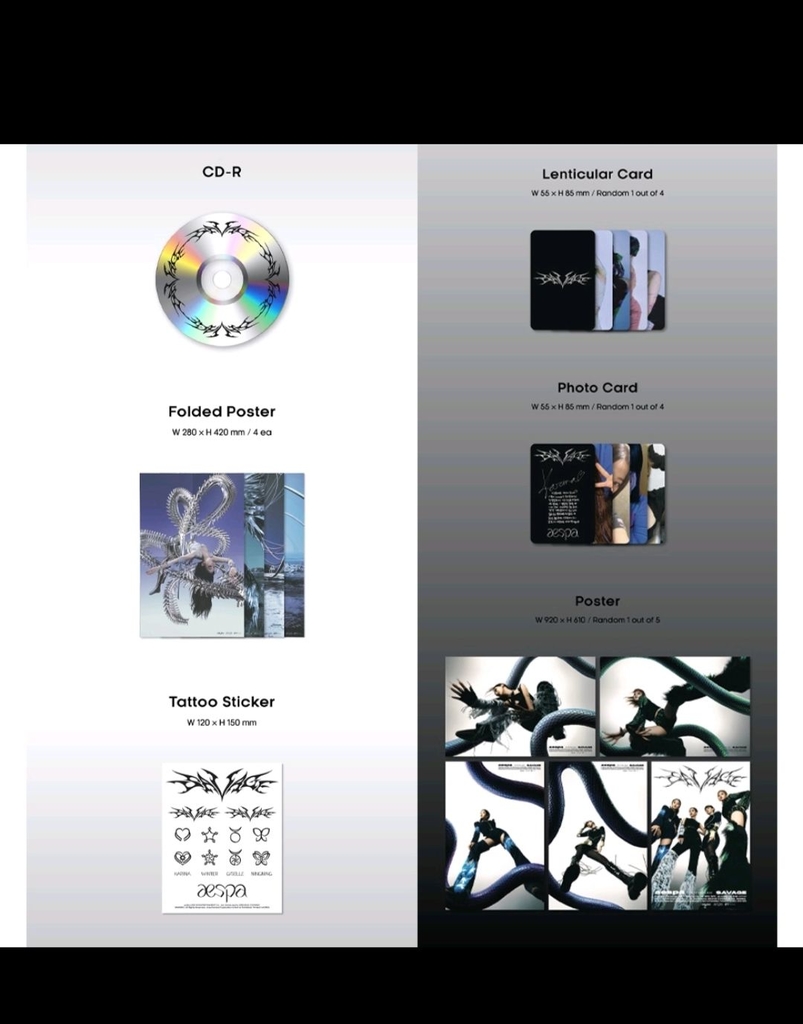 álbum Aespa savage - Comprar em lojakgirl