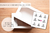 Caja de 30cm x 40cm x 10cm - Cartulina blanco - Con visor - Stickers con logo personalizado - 50 unidades