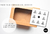 Caja de 30cm x 20cm x 10cm - Cartulina kraft - Con visor - Stickers con tu logo personalizado - 100 unidades