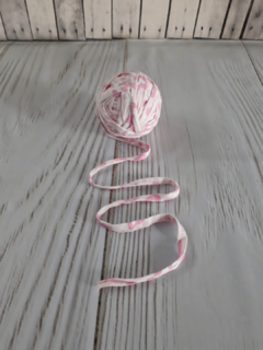 Trapillo ovillado * rosa y blanco estampado (244) en internet