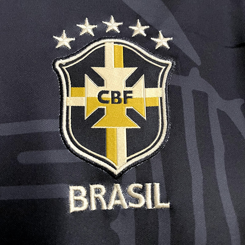 Camisa Brasil - 2022/23 - Preta e Dourada - Edição Especial (Masculina)