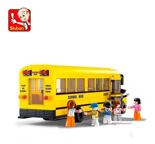 Sluban Autobus Micro Escolar Simil Lego 382 Piezas