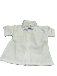 Conjunto 4 Peças Bermuda Branca Camisa Branca Bebê Social Festa Batizado Gravata Suspensorio na internet