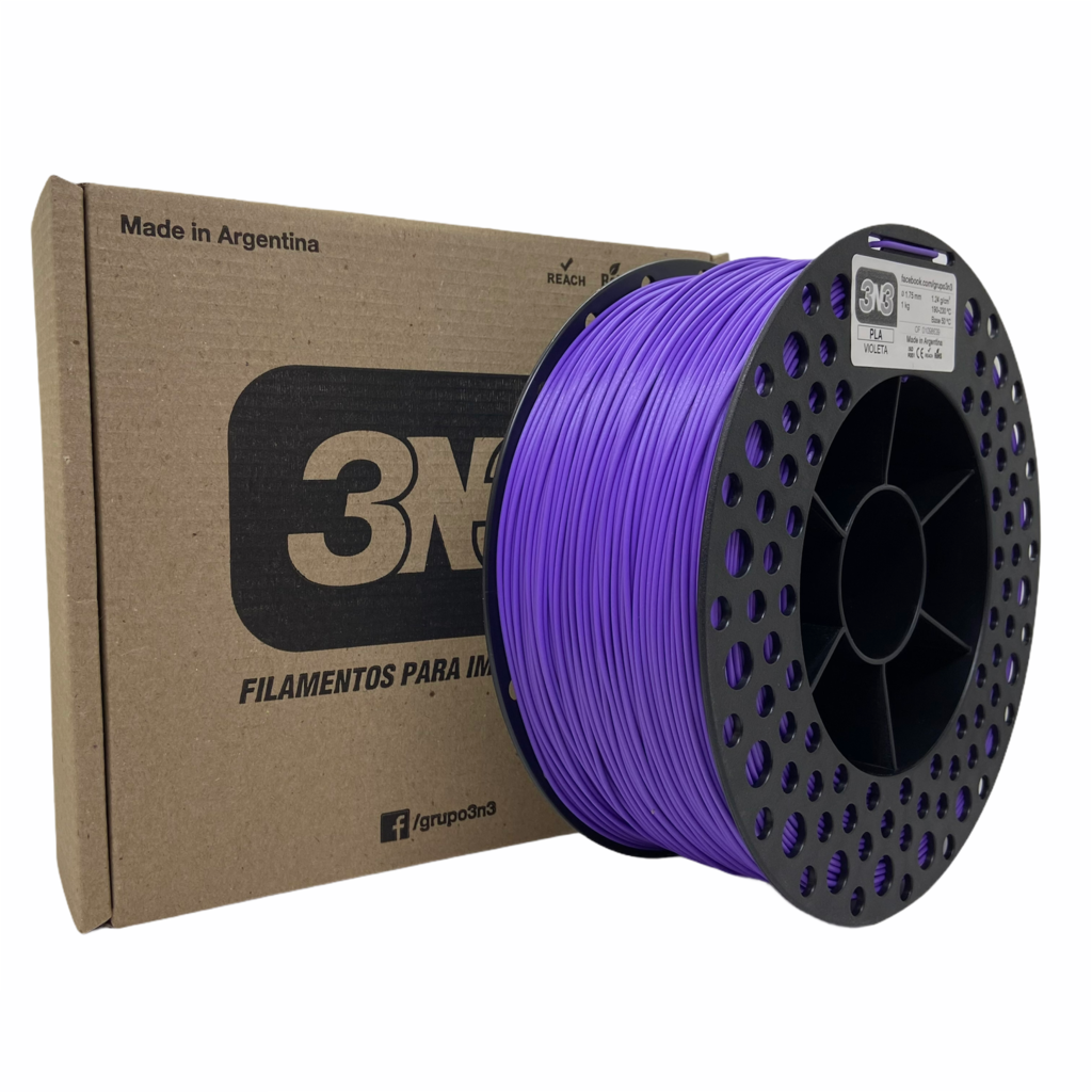 Filamento PLA 3N3 1.75mm 1KG Roxo - Comprar em dynalabs