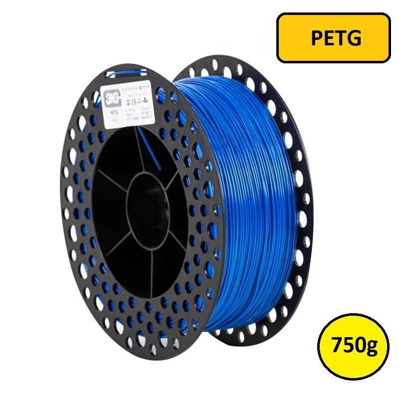 Filamento PETG 3N3 1.75mm 750g Azul - dynalabs