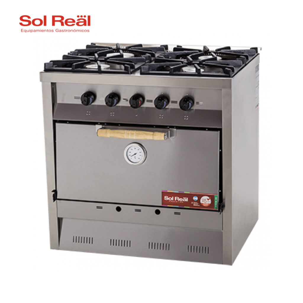 Cocina Industrial - 4 Hornallas (Sol Real) - Cofratelli