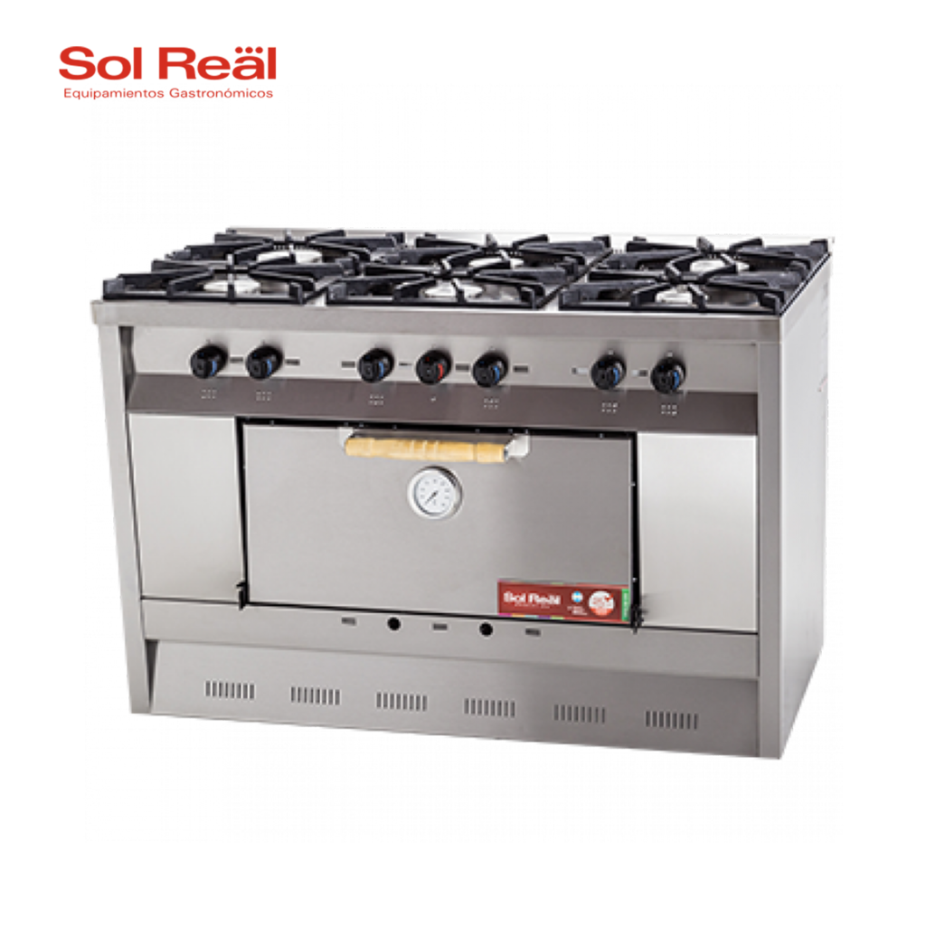 COCINA INDUSTRIAL CFHH 100 6 hornallas – Fabrica de cocinas en zona sur,  Lanus