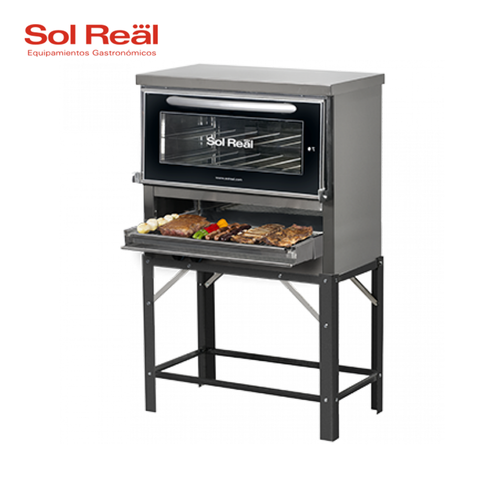 Horno Pizzero 6 - Parrilla sin humo/Puerta Vidrio (Sol Real)