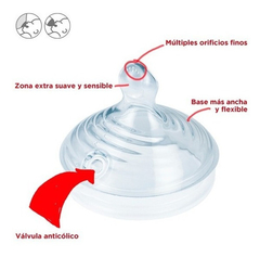Mamadera Natural Sense Nuk 260ml CELESTE - comprar online