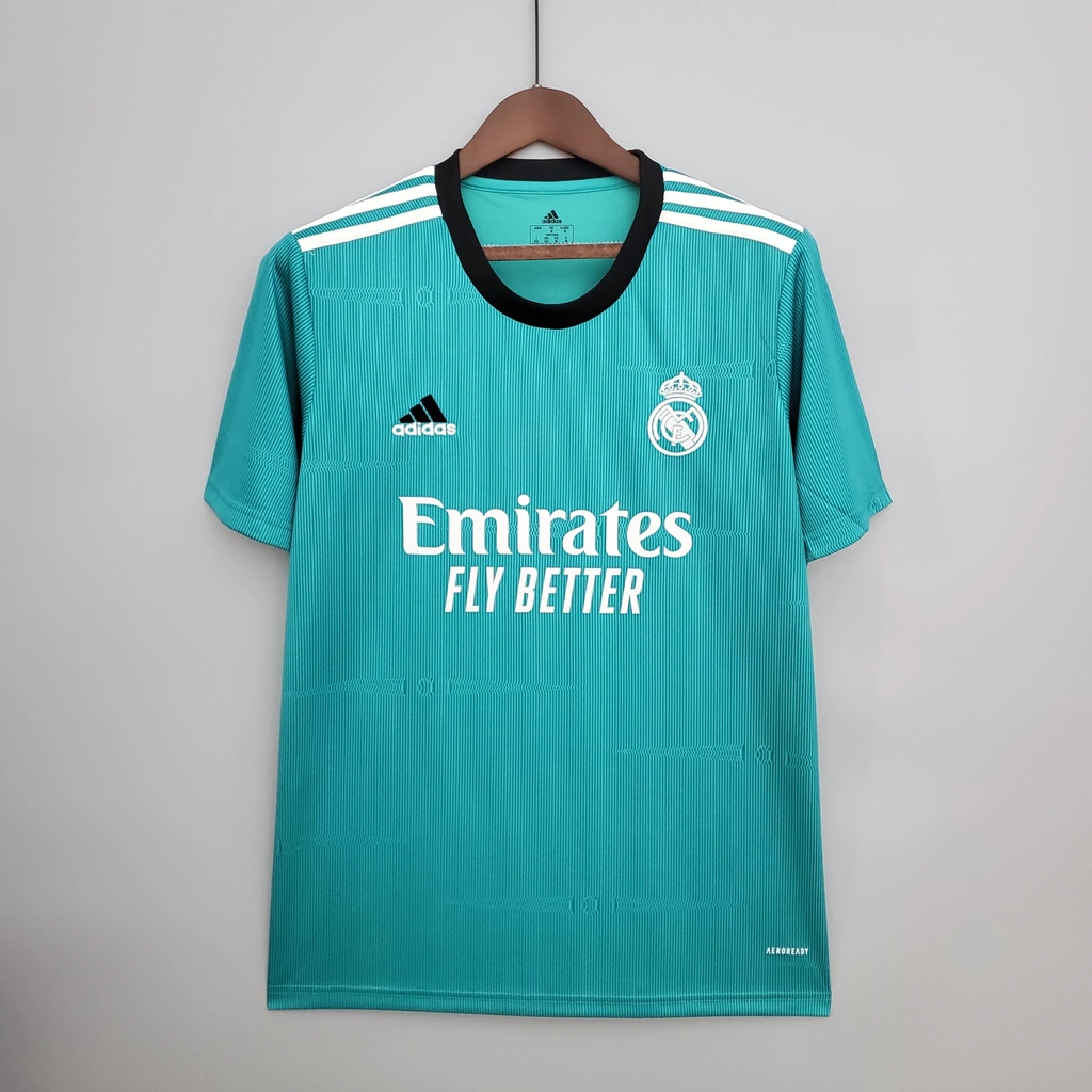 Camisa Adidas Real Madrid III 2021/2022 - Masculina - Azul claro