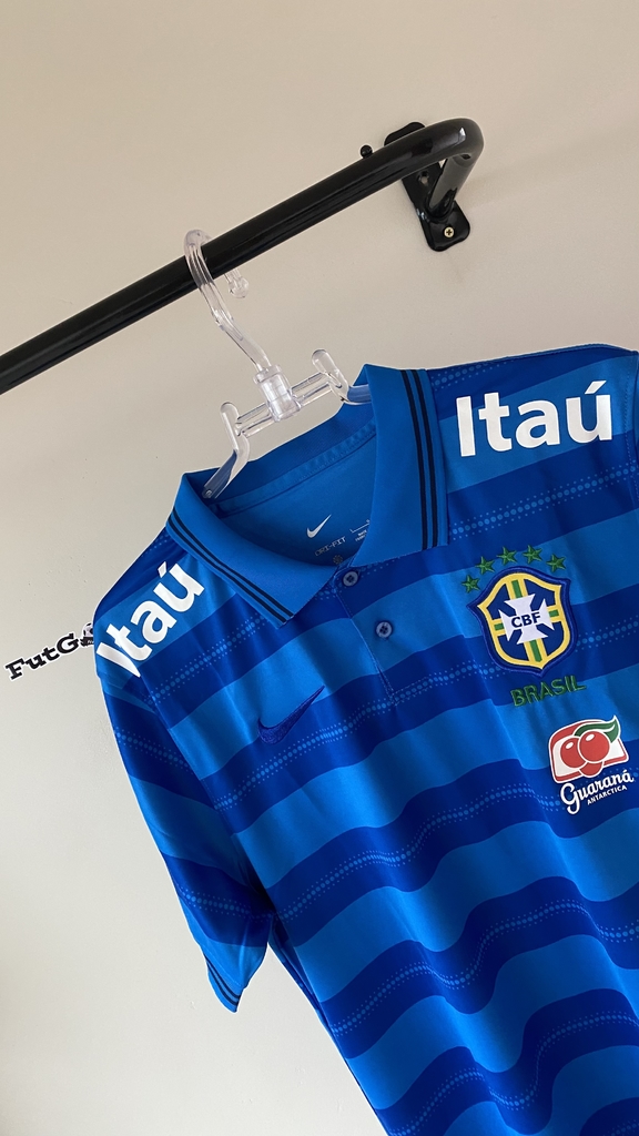 Camisa Polo Brasil Viagem Azul 2018 - Futgool21