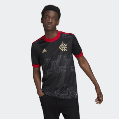 Camisa Adidas Flamengo III 2021-2022 Masculina Preta+ Dourada