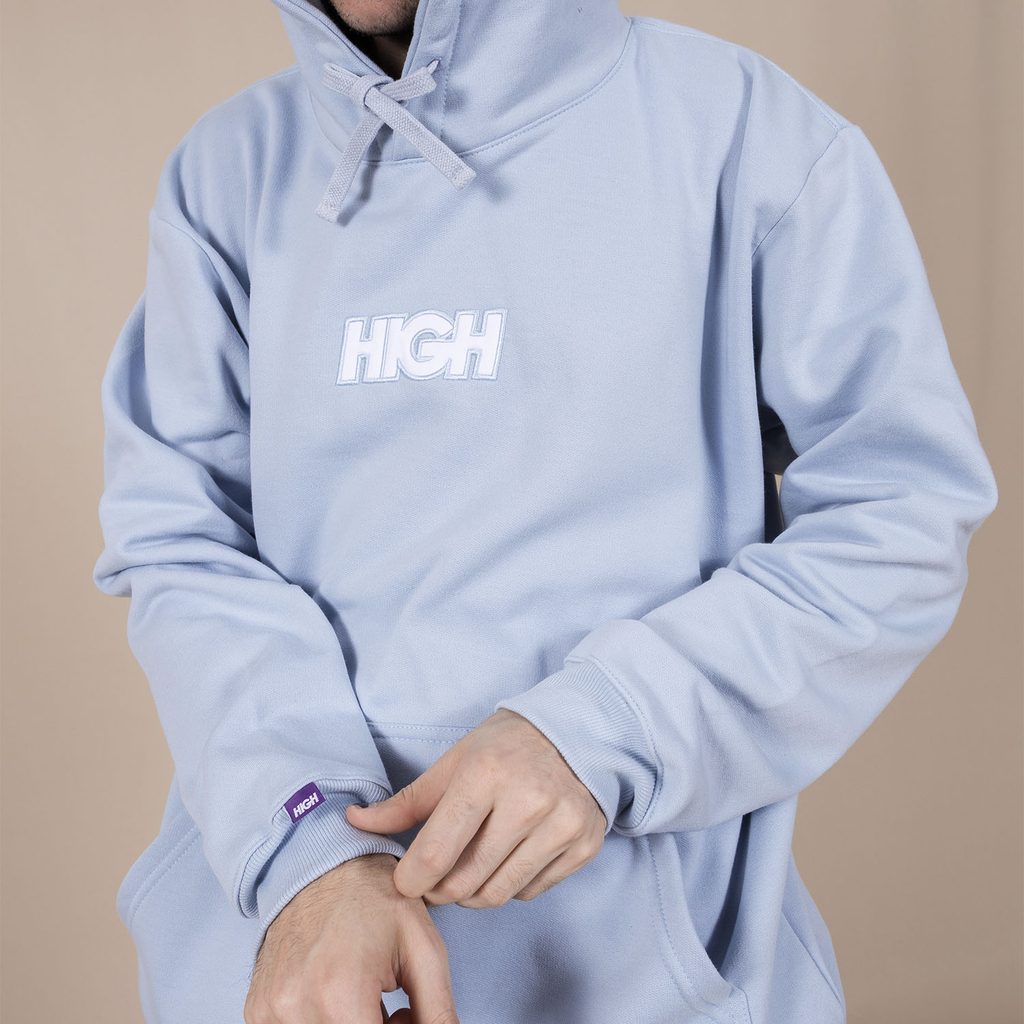 Moletom Canguru High Hoodie Logo Sky Blue os melhores preços