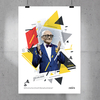 Póster Osvaldo Pugliese Geométrico