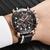 2020LIGE Nova Moda Relógios Masculinos de Marca de Luxo Grande Mostrador Relógio Militar de Quartzo de Couro Esportivo à Prova de Água Relógio Cronógrafo Masculino
