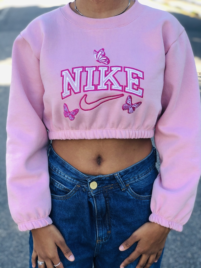 Moletom Cropped Nike Butterfly - Finessin Store