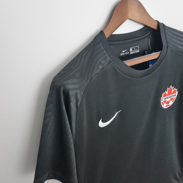 Camisa Seleção de Canadá Third 21/22 Nike Torcedor Masculina - Preta