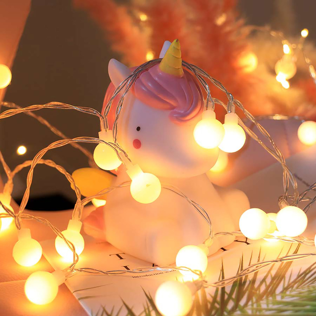Luces decorativas a pilas tipo esfera para navidad