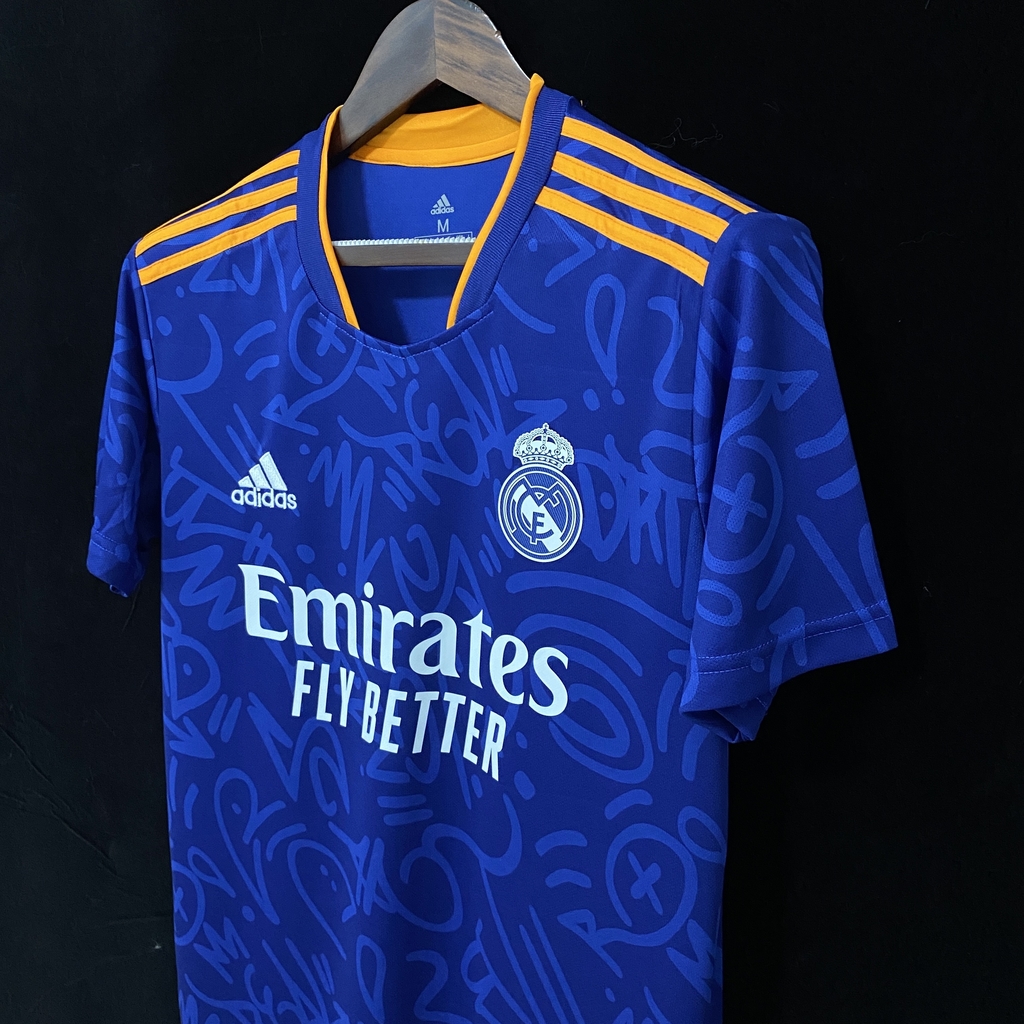 camisa real madrid azul
