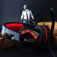 AURICULAR GAMER PHOINIKAS H3 ROJO - tienda online