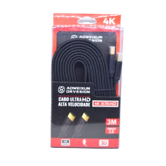 CABLE HDMI PLANO 3 METROS AOWEIXUN 4K ULTRA HD VERSION 2.0 - DB Store