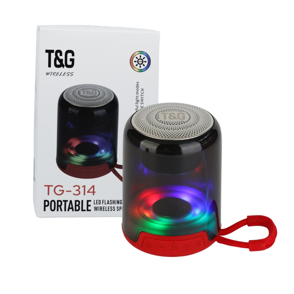 PARLANTE BLUETOOTH TG-314 C/ LUCES COLORES - DB Store