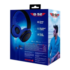 AURICULAR VINCHA MAXELL HP-B52 AZUL - tienda online