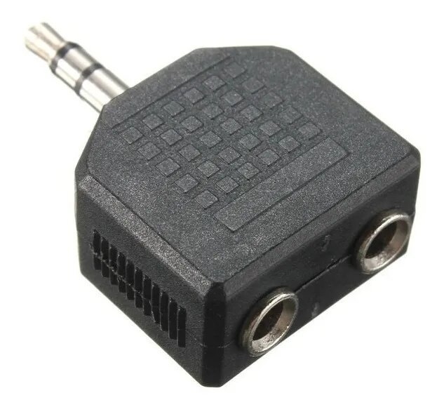 ADAPTADOR 1 A 2 MINIPLUG DOBLE ENTRADA AURICULAR 3.5MM DBS